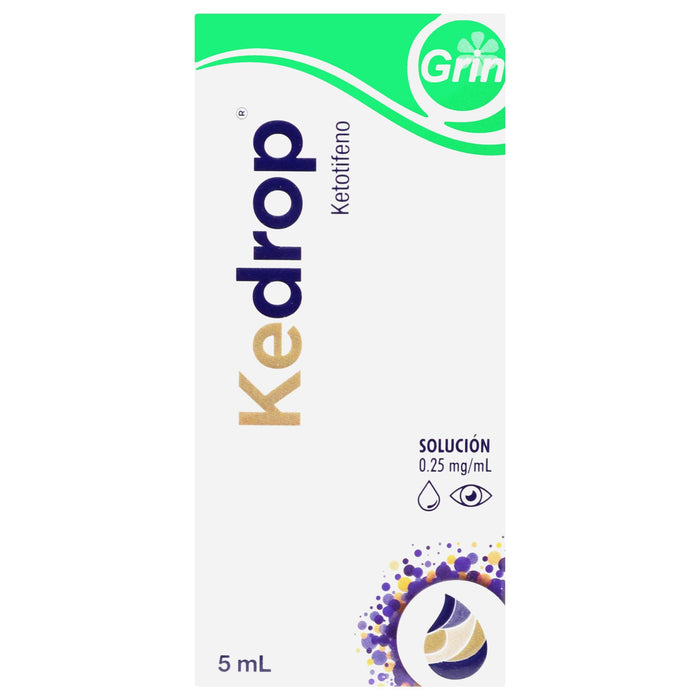 Kedrop (Ketotifeno) Solución Oft 0.025Mg 5Ml - WeCare Pharma