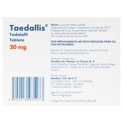 Taedallis 20Mg Con 4 Tabletas (Tadalafil) - WeCare Pharma