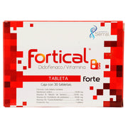 Fortical Forte 50/50/50Mg Con 30 Tabletas (Diclofenaco/Vitamina B) - WeCare Pharma