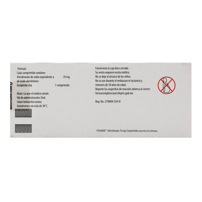 Fosamax 70Mg Con 4 Comprimidos (Acido Alendronico) - WeCare Pharma
