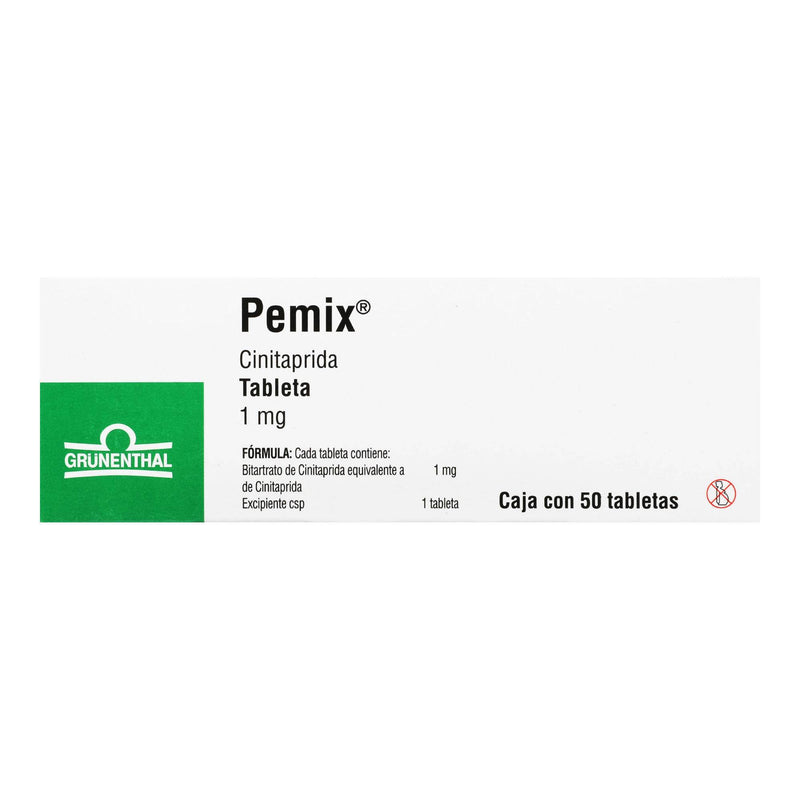 Pemix 1Mg Con 50 Tabletas (Cinitaprida) - WeCare Pharma