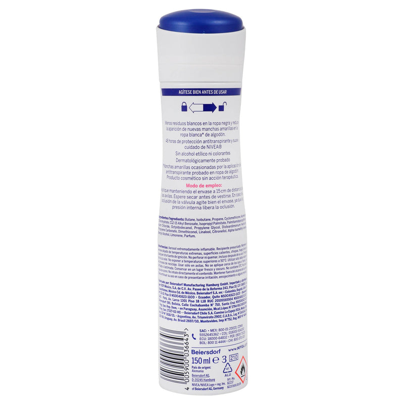 Desodorante Nivea Black & White Invisible Clear Con 150Ml - WeCare Pharma