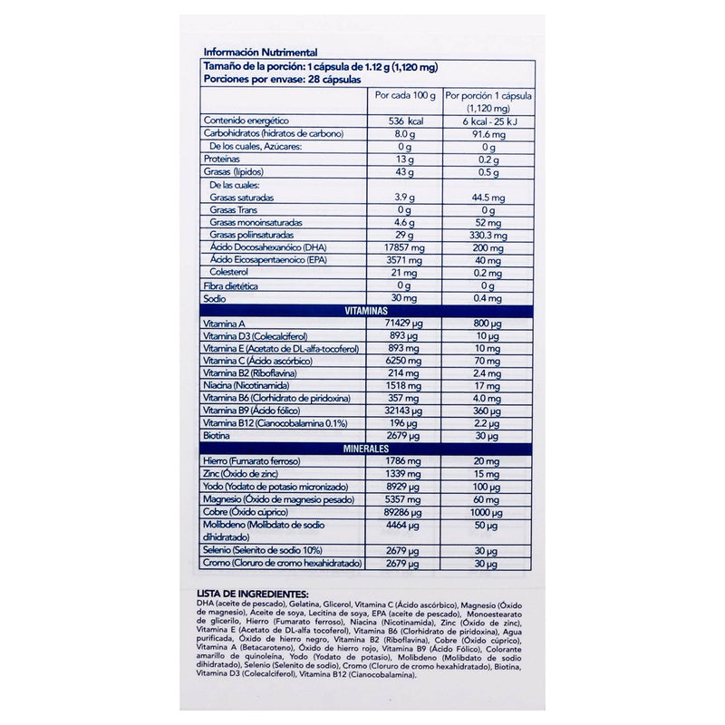 Elevit 2-Omegas Con 28 Capsulas (Multivitaminico) - WeCare Pharma