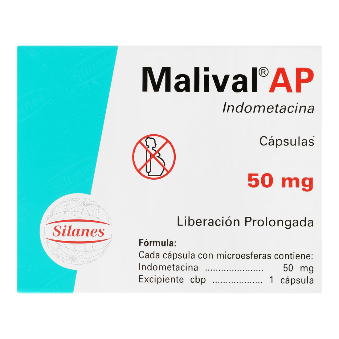 Malival Ap 50Mg Con 28 Capsulas (Indometacina) 6 - 7501101612282