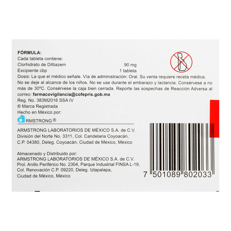 Angiotrofin Ap 90Mg Con 20 Tabletas (Diltiazem) - WeCare Pharma