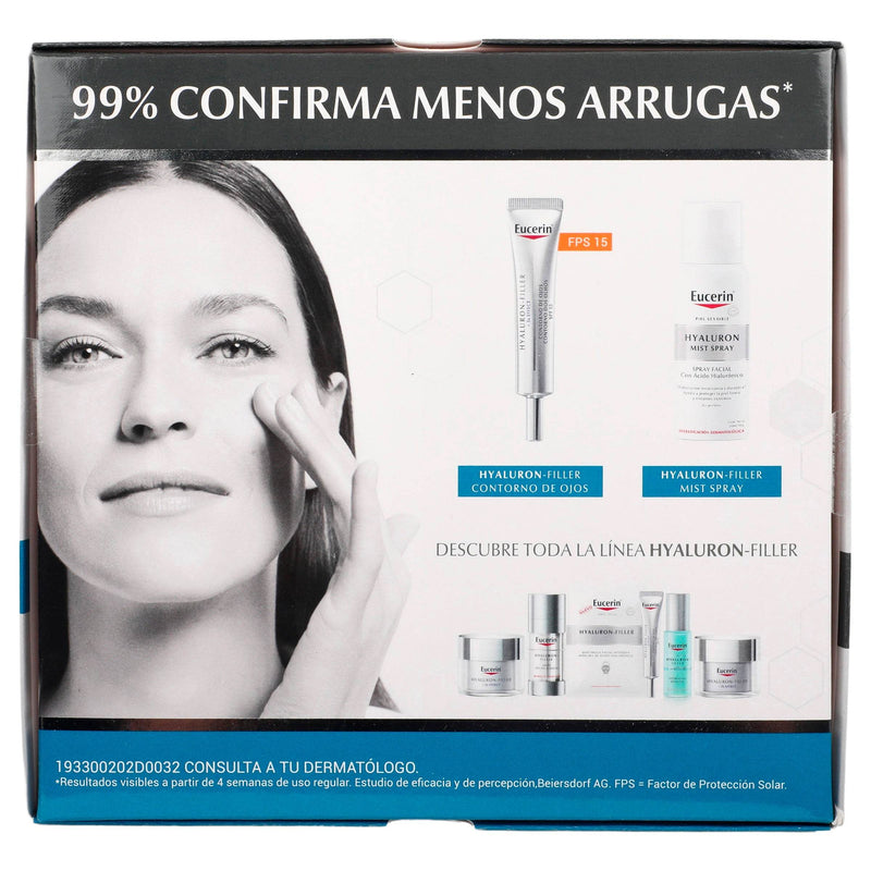 Eucerin Kit Anti-Edad Ojos Hyaluron Filler Crema Dia+Mini Mist 50Ml - WeCare Pharma