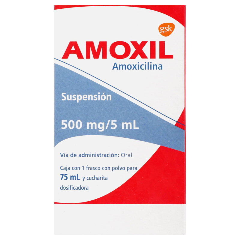 Amoxil Suspensión 500Mg/5Ml 75Ml (Amoxicilina) - WeCare Pharma
