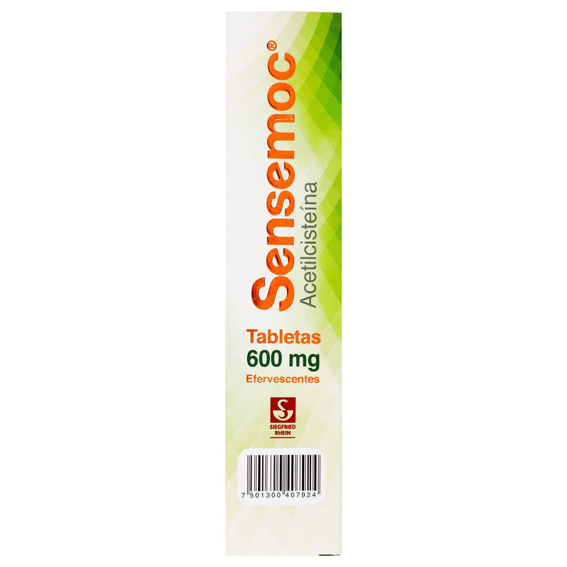 Sensemoc Efervecente V 600Mg Con 20 Tabletas (Acetilcisteina) - WeCare Pharma