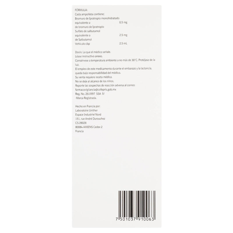 Combivent 0.5Mg/2.5Mg Con 10 Ampulas (Ipratropio/Salbutamol) - WeCare Pharma