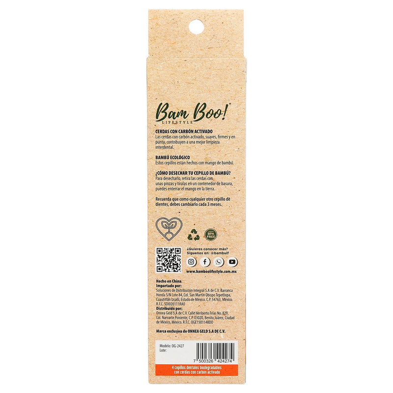 Bam Boo Cepillo Dental Ad Con 4 - WeCare Pharma