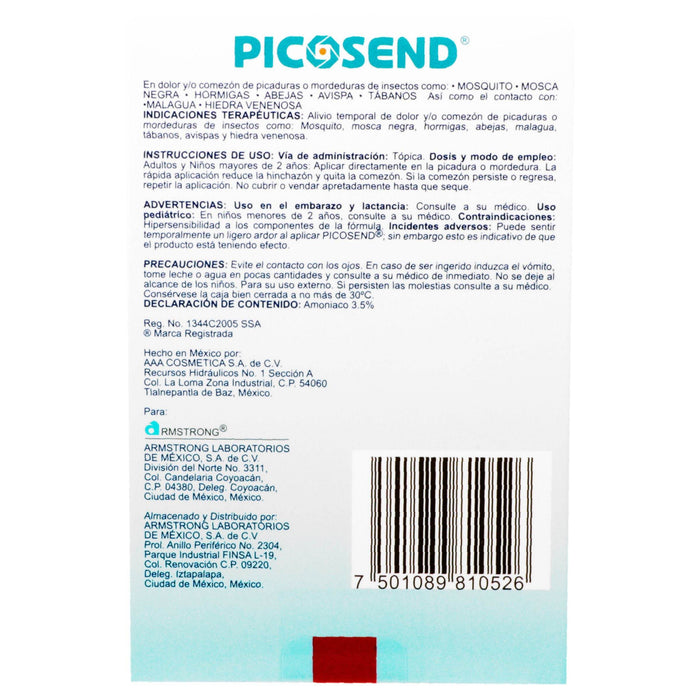 Repelente Picosend Solución 3.5% Tubo 11Ml - WeCare Pharma