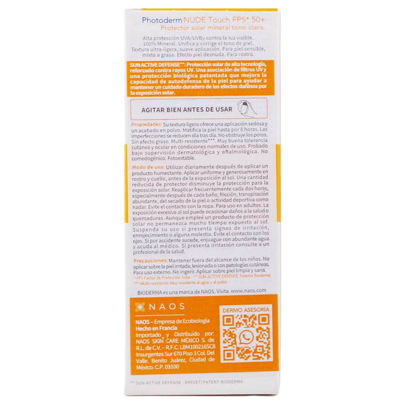 Bioderma Photoderm Nude Touch Tono Claro Fps5040Ml - WeCare Pharma