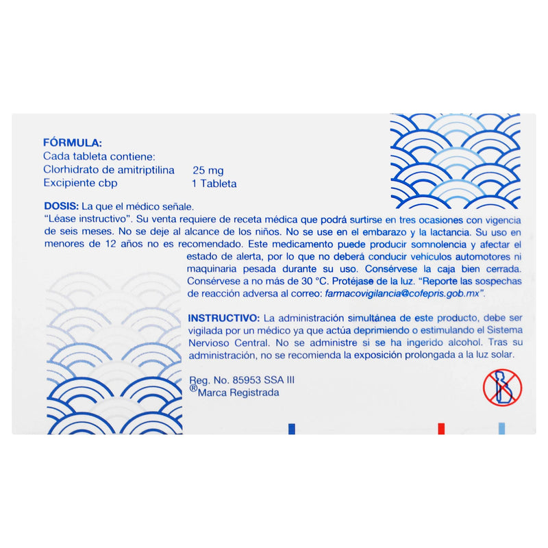 Anapsique (Amitriptilina) Tabletas 25Mg Con 50 - WeCare Pharma