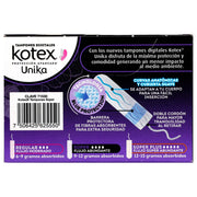Tampones Kotex Unika Super Flujo Abundante Con 12 - WeCare Pharma