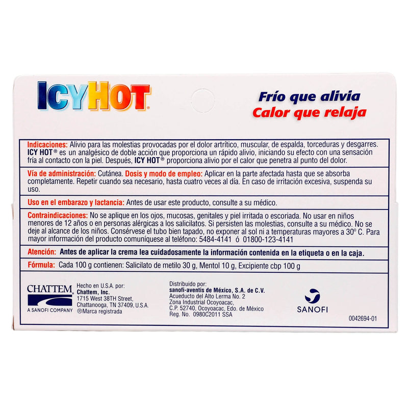 Icyhot (Salicilato De Metilo-Mentol) Crema 85G - WeCare Pharma