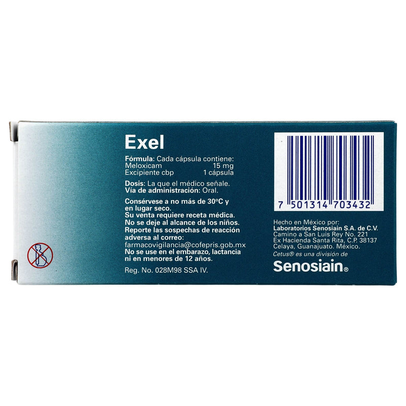 Exel 15Mg Con 10 Tabletas (Meloxicam) - WeCare Pharma