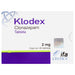 Klodex (Clonazepam) Tabletas 2Mg Con 30 - WeCare Pharma