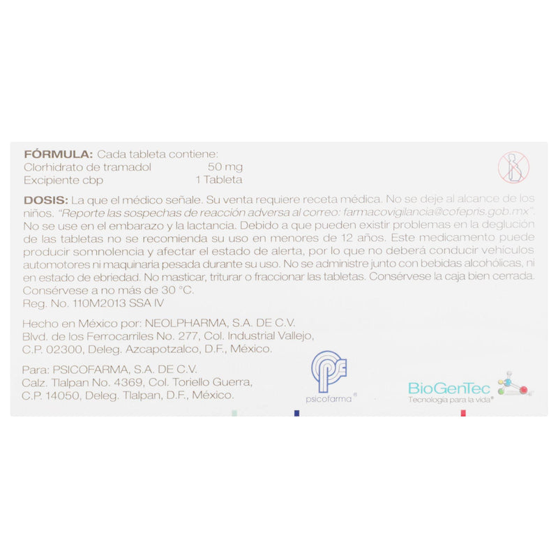 Dolne 50Mg Con 10 Tabletas (Tramadol) - WeCare Pharma