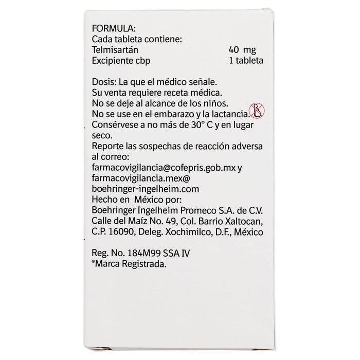 Micardis 40Mg Con 28 Tabletas (Telmisartan) - WeCare Pharma