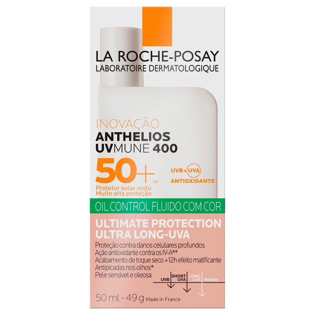 La Roche-Posay Anthelios Uv Mune 400 Crema Con Color Fps50+50Ml 4 - 3337875847087