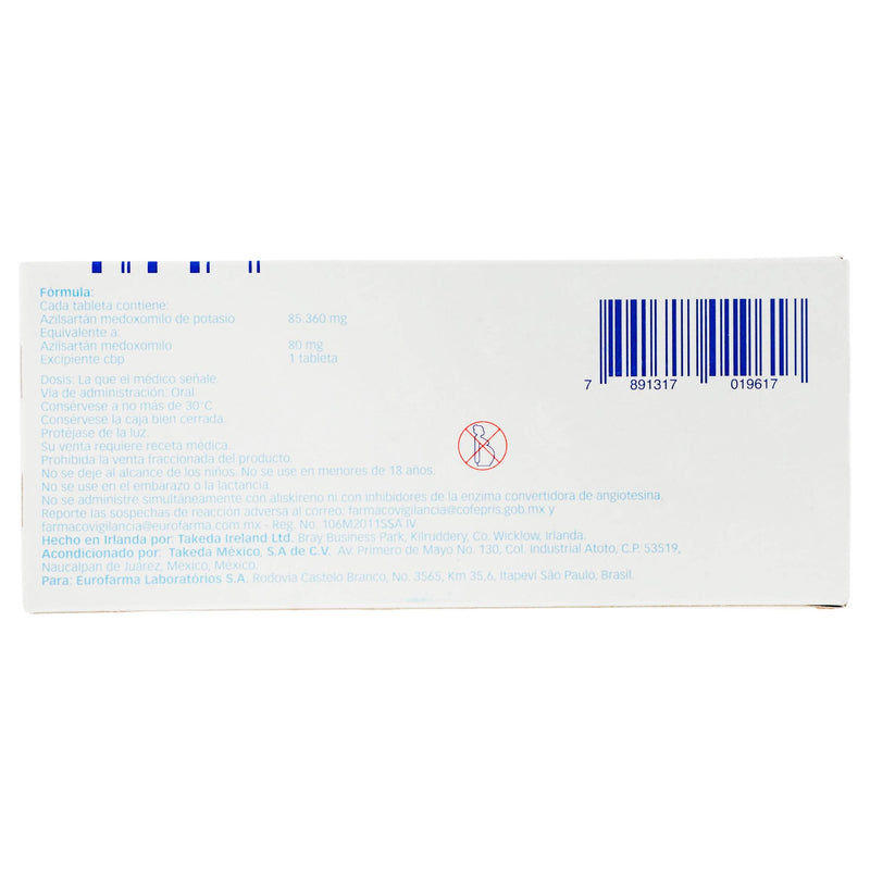 Edarbi 80Mg Con 28 Tabletas (Azilsartan Medoxomilo) - WeCare Pharma