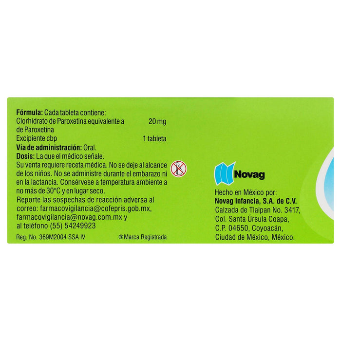 Ixicrol (Paroxetina) Con 10 Tabletas De 20Mg Novag - WeCare Pharma