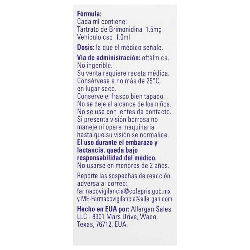 Alphagan P Gotas 0.15% 5Ml (Brimonidina) - WeCare Pharma
