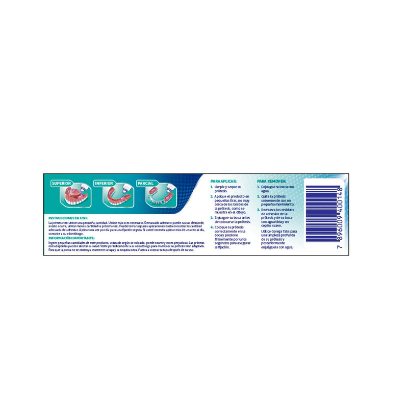 Corega Ultra Crema Adhesiva Menta 40G - WeCare Pharma
