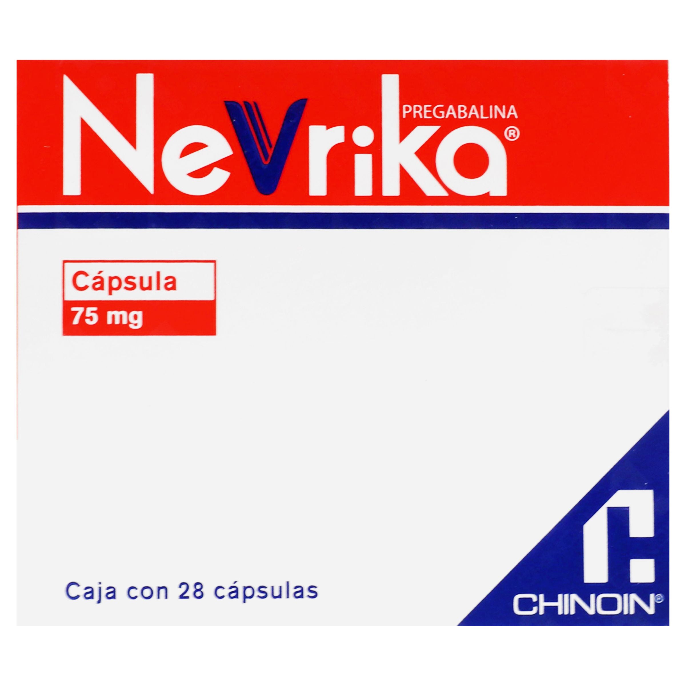 Nevrika 75Mg Con 28 Capsulas (Pregabalina) 6 - 7501088513589