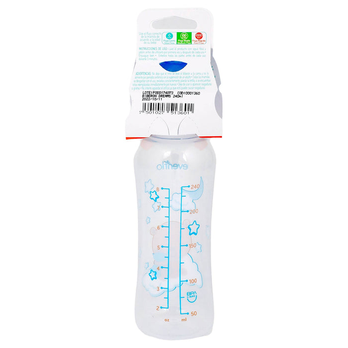 Biberon Dreams Flujo Medio 8Oz Evenflo - WeCare Pharma