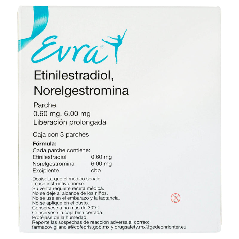 Evra Parche 0.60Mg/6Mg Con 3 (Etinilestradiol/Norelgestromina) - WeCare Pharma