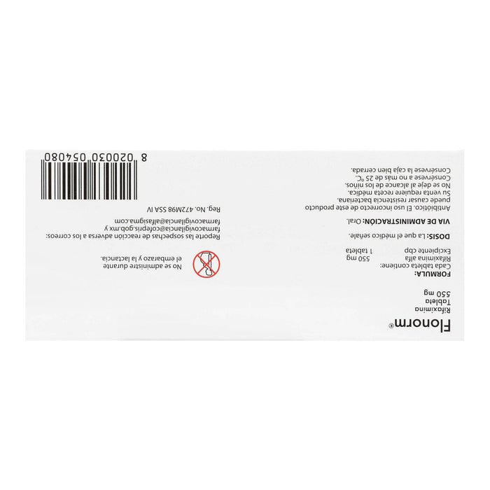 Flonorm 550Mg Con 14 Tabletas (Rifaximina) - WeCare Pharma