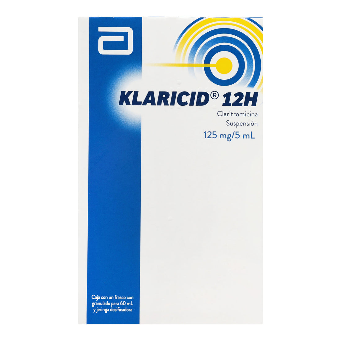 Klaricid 12H Suspensión 125Mg/5Ml 60Ml (Claritromicina) 5 - 7501033921681