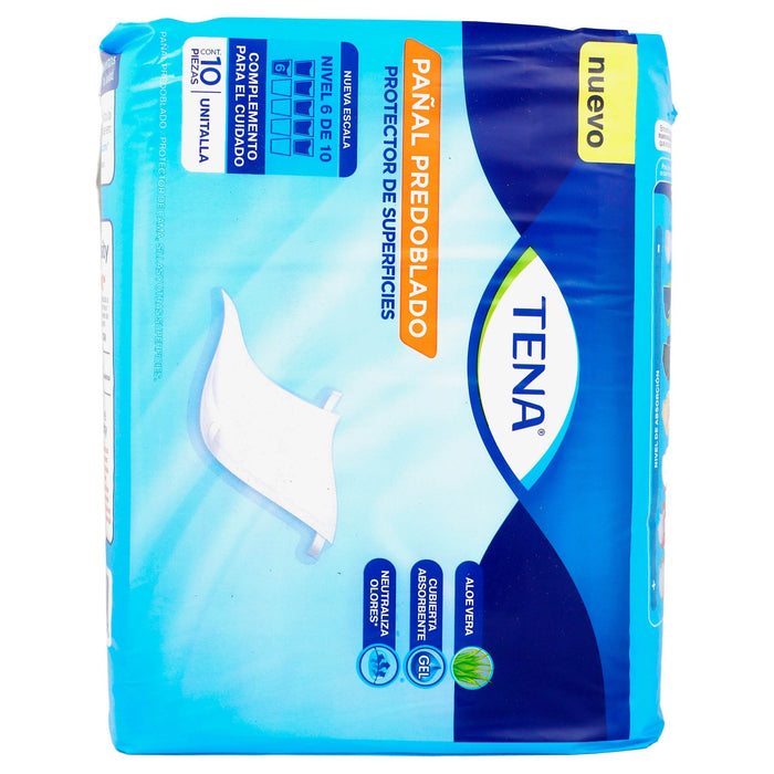 Pañal Tena Predoblado Unitalla Con 10 - WeCare Pharma