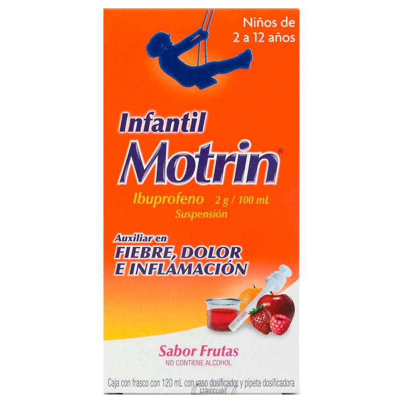 Motrin Infantil Jarabe 2G/100Ml120Ml (Ibuprofeno) - WeCare Pharma