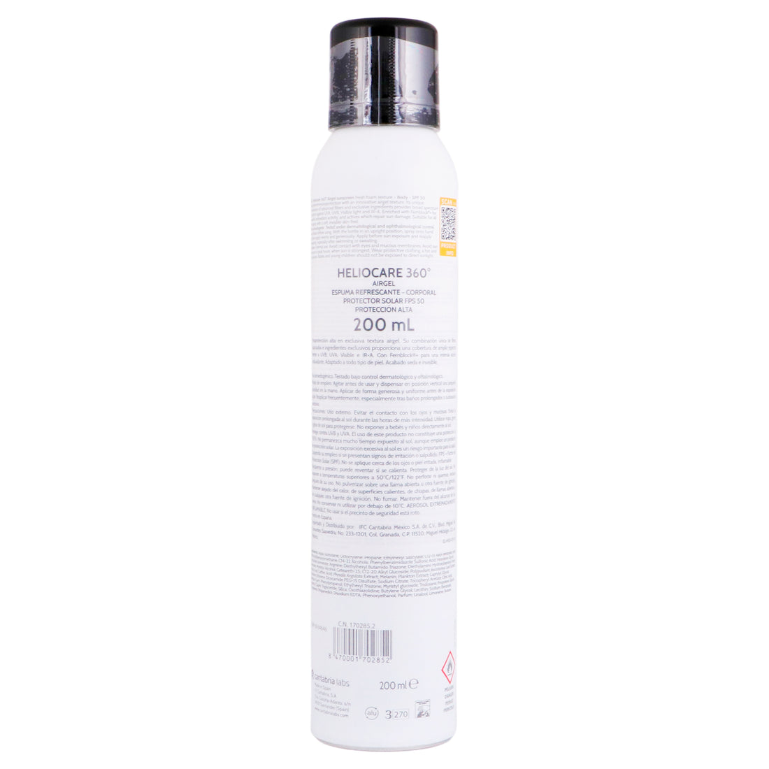 Cantabria Heliocare 360 Airgel Corporal Fps50 200Ml 7 - 8470001702852