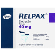Relpax 40 Mg Con 2 Tabletas (Eletriptan) - WeCare Pharma