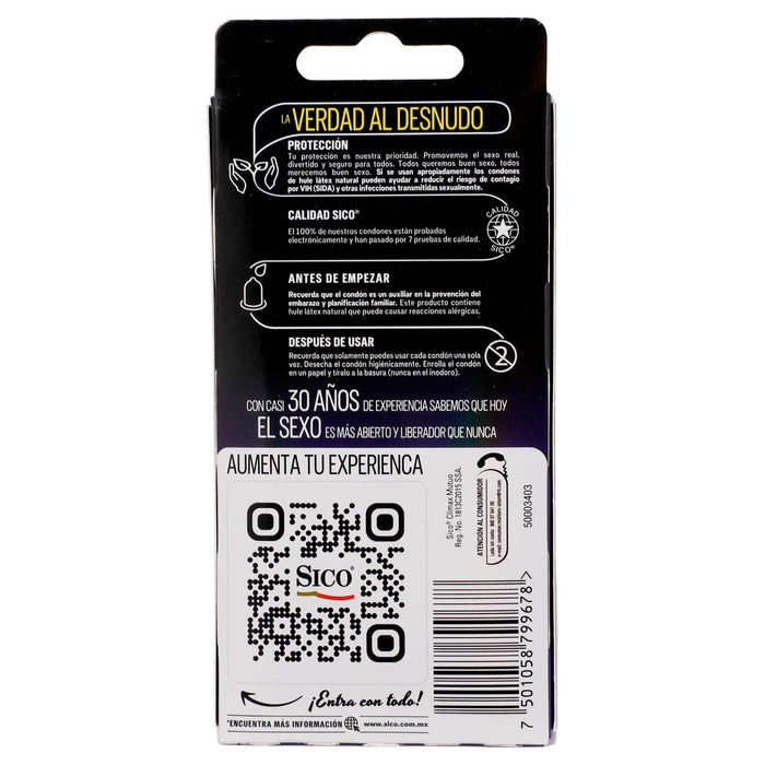 Condón Sico Climax Mutuo Con 9 - WeCare Pharma