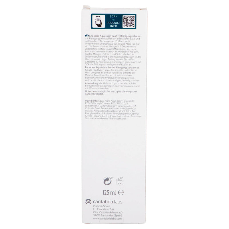 Cantabria Endocare Aquafoam Limpiador 125Ml - WeCare Pharma