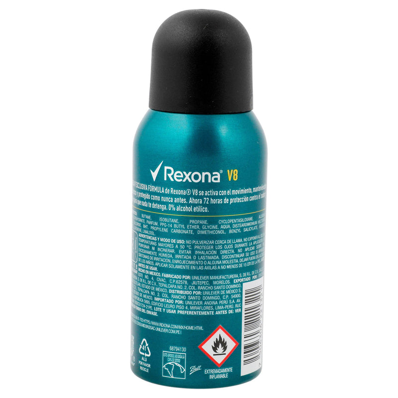 Antitranspirante Rexona V8 Aerosol Hombre 98Ml - WeCare Pharma