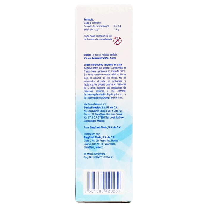Dutina (Mometasona) Suspensión Ped 0.05% Nasal 10G - WeCare Pharma