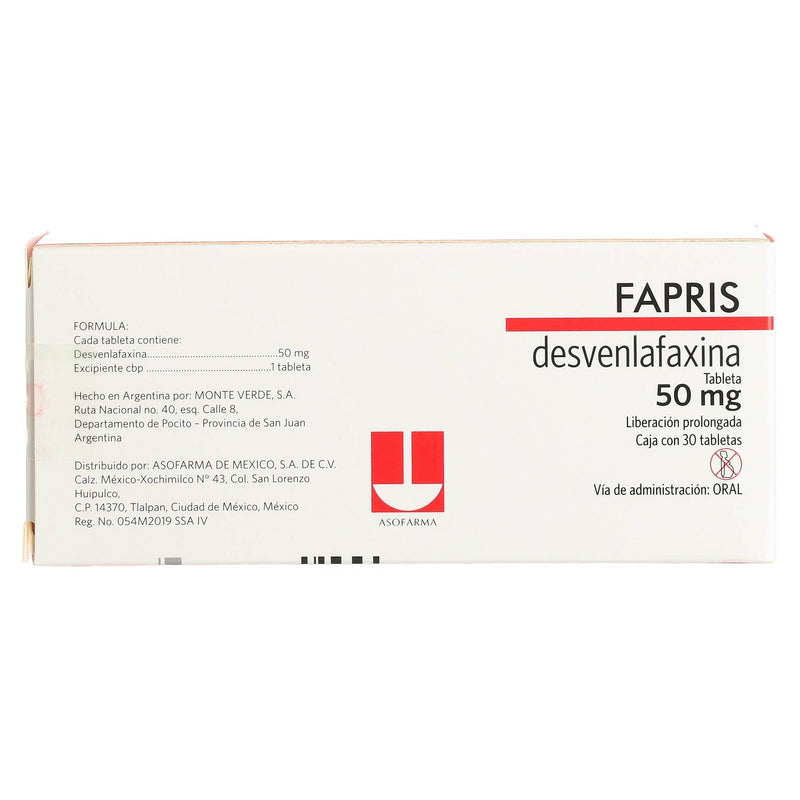 Fapris 50Mg Con 30 Tabletas (Desvenlafaxina) - WeCare Pharma