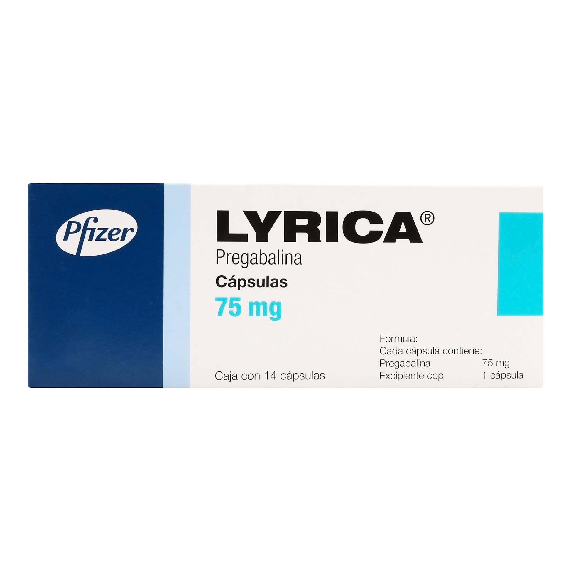 Lyrica 75Mg Con 14 Capsulas (Pregabalina) 5 - 7501287670304