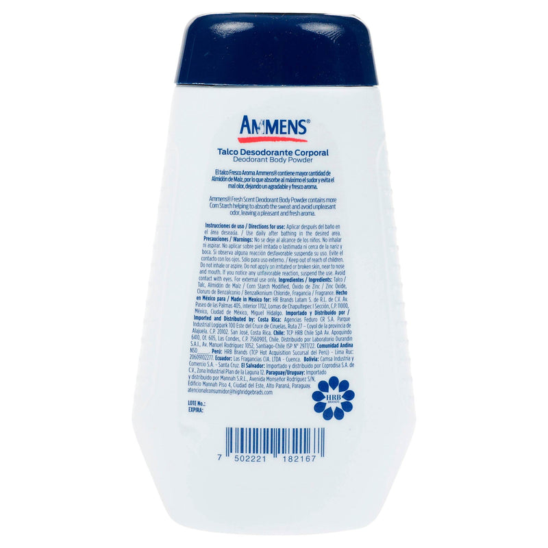 Talco Ammens Fresco Aroma 125G - WeCare Pharma