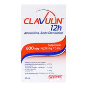 Clavulin 12H Suspensión 600/42.9Mg/5Ml 50Ml (Amoxicilina/Acido Clavulanico) - WeCare Pharma