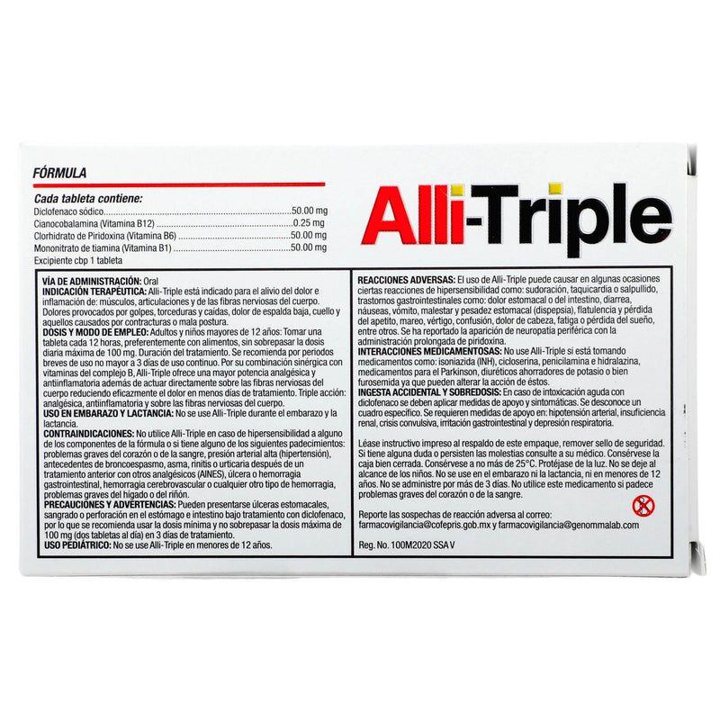 Alli Triple 50/.25/50/50Mg Con 10 - WeCare Pharma
