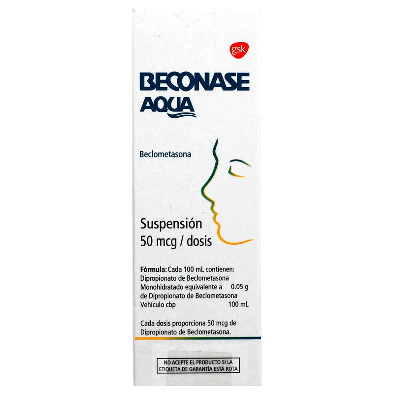 Beconase Aqua Suspensión 50Mcg 200D (Beclometasona) - WeCare Pharma