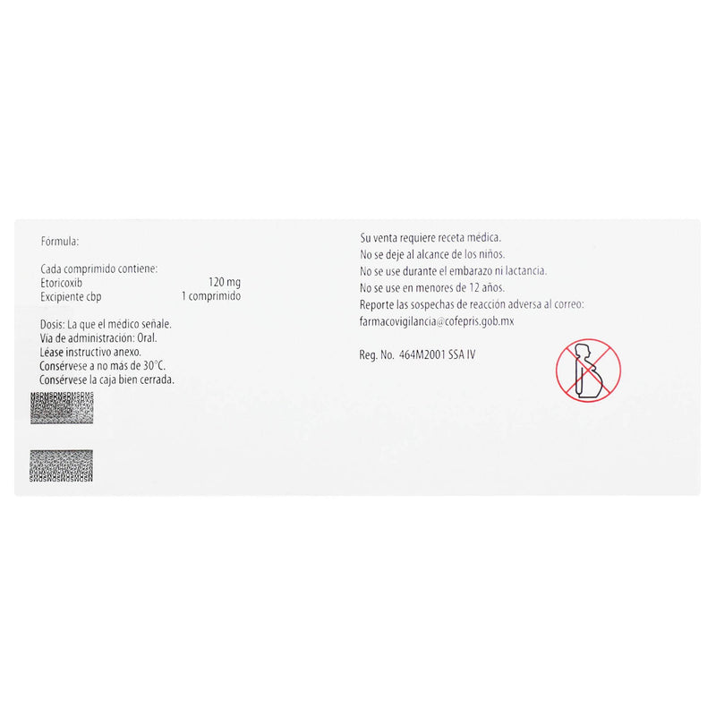 Arcoxia 120Mg Con 7 Comprimidos (Etoricoxib) - WeCare Pharma