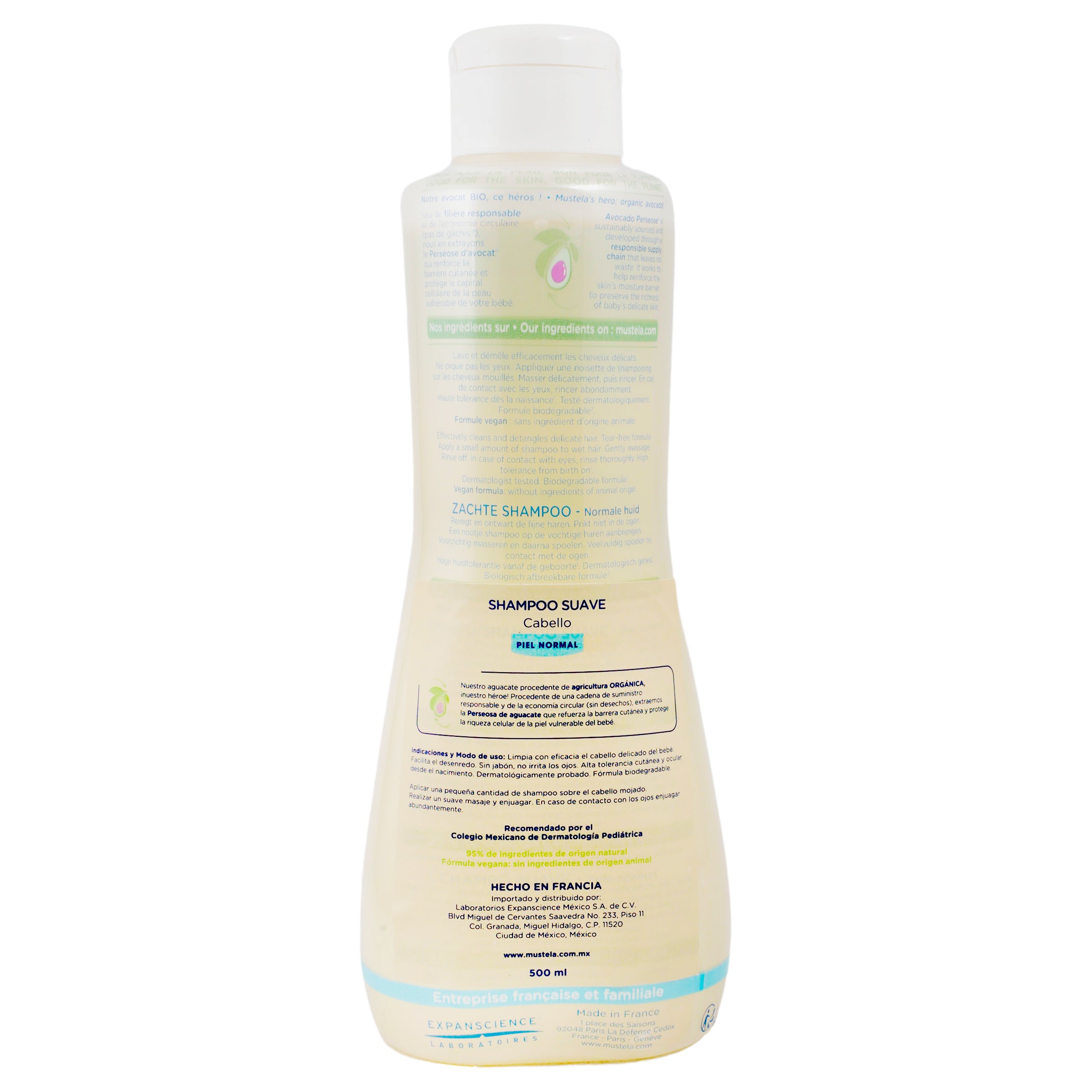 Mustela Shampoo Bebe Piel Normal 500Ml 7 - 3504105036133