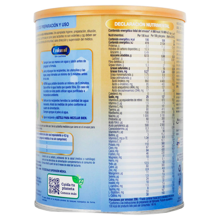 Enfamil Pro Select Sin Lactosa Etapa 1 Lata 900G - WeCare Pharma